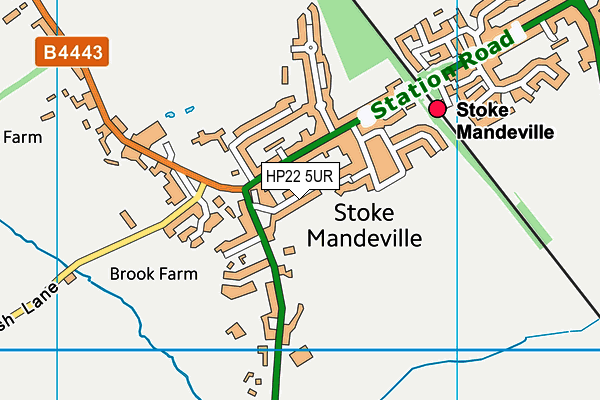 HP22 5UR map - OS VectorMap District (Ordnance Survey) HP22 5UR map - OS VectorMap District (Ordnance Survey)