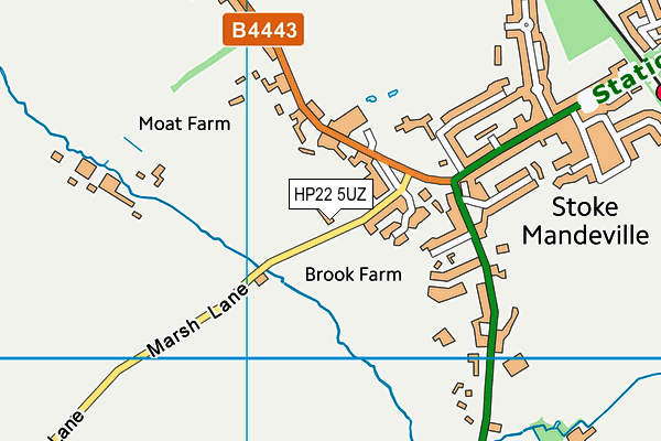 HP22 5UZ map - OS VectorMap District (Ordnance Survey) HP22 5UZ map - OS VectorMap District (Ordnance Survey)