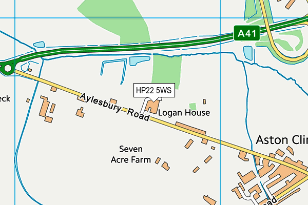 HP22 5WS map - OS VectorMap District (Ordnance Survey) HP22 5WS map - OS VectorMap District (Ordnance Survey)