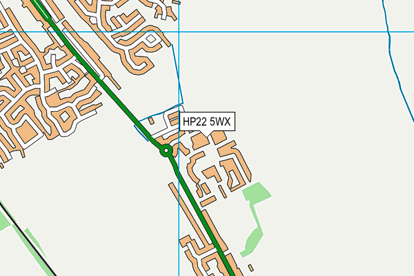 HP22 5WX map - OS VectorMap District (Ordnance Survey) HP22 5WX map - OS VectorMap District (Ordnance Survey)