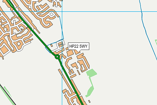 HP22 5WY map - OS VectorMap District (Ordnance Survey) HP22 5WY map - OS VectorMap District (Ordnance Survey)