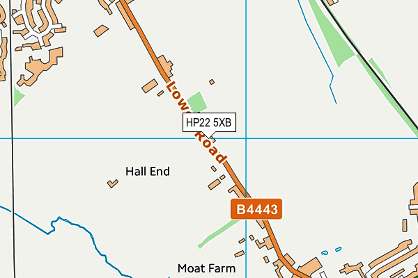 HP22 5XB map - OS VectorMap District (Ordnance Survey)