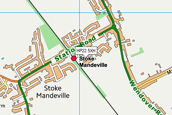 HP22 5XH map - OS VectorMap District (Ordnance Survey)