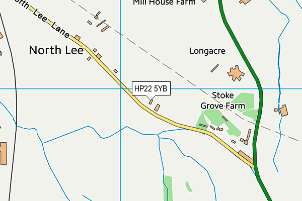 HP22 5YB map - OS VectorMap District (Ordnance Survey)