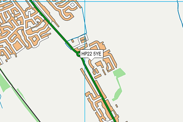 HP22 5YE map - OS VectorMap District (Ordnance Survey) HP22 5YE map - OS VectorMap District (Ordnance Survey)