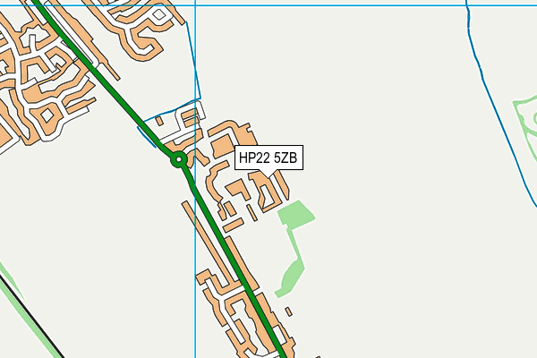 HP22 5ZB map - OS VectorMap District (Ordnance Survey)