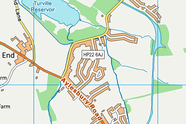HP22 6AJ map - OS VectorMap District (Ordnance Survey) HP22 6AJ map - OS VectorMap District (Ordnance Survey)