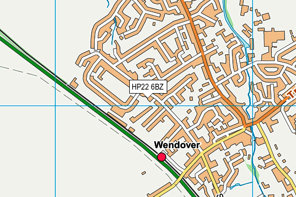 HP22 6BZ map - OS VectorMap District (Ordnance Survey) HP22 6BZ map - OS VectorMap District (Ordnance Survey)