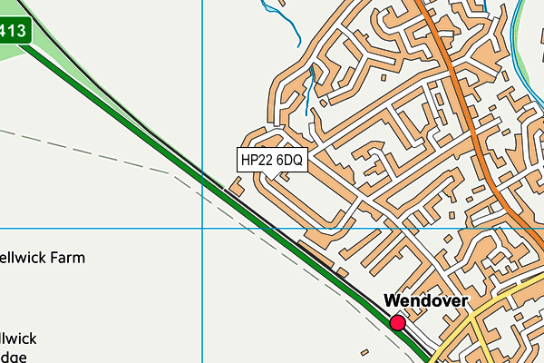 HP22 6DQ map - OS VectorMap District (Ordnance Survey) HP22 6DQ map - OS VectorMap District (Ordnance Survey)