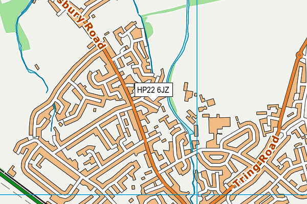 HP22 6JZ map - OS VectorMap District (Ordnance Survey) HP22 6JZ map - OS VectorMap District (Ordnance Survey)