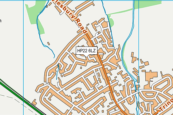 HP22 6LZ map - OS VectorMap District (Ordnance Survey) HP22 6LZ map - OS VectorMap District (Ordnance Survey)