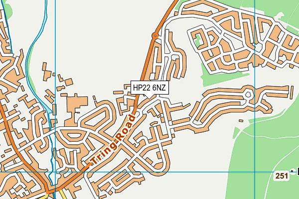 HP22 6NZ map - OS VectorMap District (Ordnance Survey) HP22 6NZ map - OS VectorMap District (Ordnance Survey)