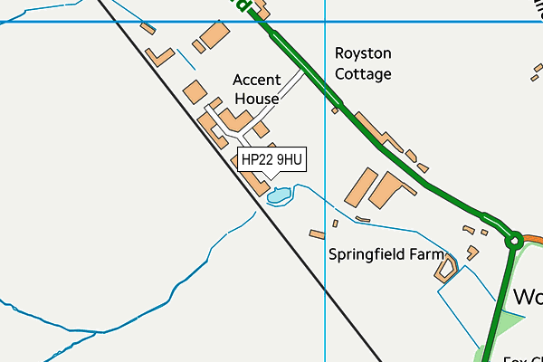 HP22 9HU map - OS VectorMap District (Ordnance Survey) HP22 9HU map - OS VectorMap District (Ordnance Survey)