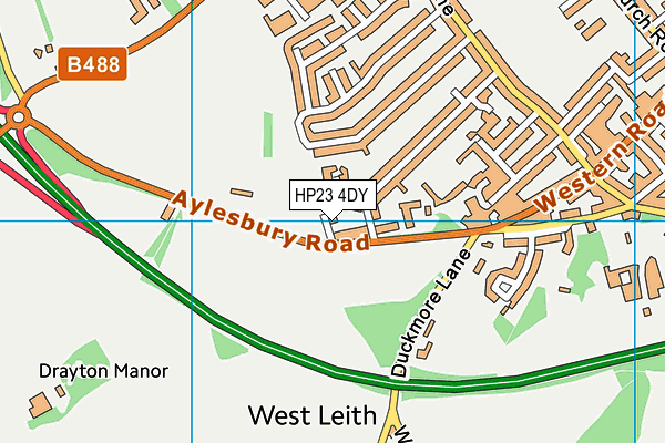 HP23 4DY map - OS VectorMap District (Ordnance Survey) HP23 4DY map - OS VectorMap District (Ordnance Survey)