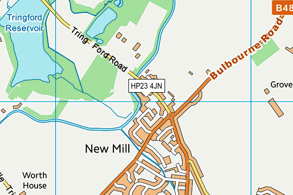 HP23 4JN map - OS VectorMap District (Ordnance Survey)