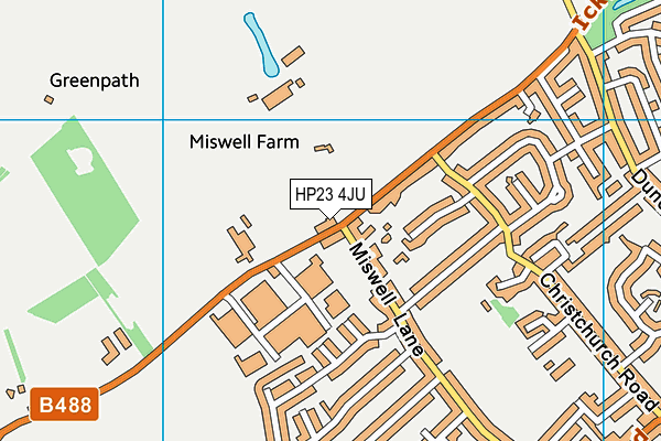 HP23 4JU map - OS VectorMap District (Ordnance Survey)