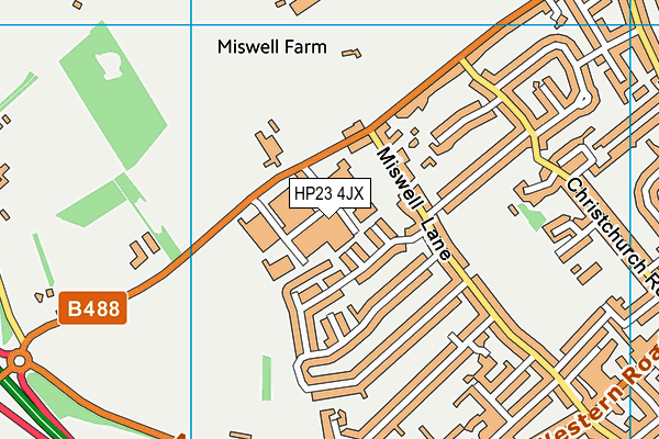 HP23 4JX map - OS VectorMap District (Ordnance Survey) HP23 4JX map - OS VectorMap District (Ordnance Survey)