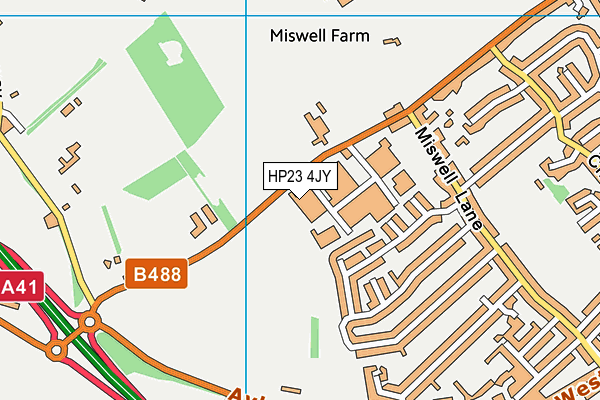 HP23 4JY map - OS VectorMap District (Ordnance Survey) HP23 4JY map - OS VectorMap District (Ordnance Survey)