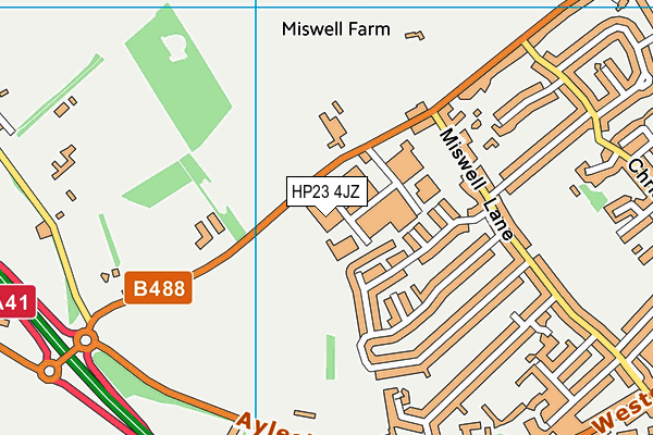 HP23 4JZ map - OS VectorMap District (Ordnance Survey) HP23 4JZ map - OS VectorMap District (Ordnance Survey)