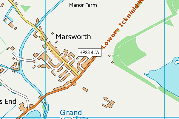 HP23 4LW map - OS VectorMap District (Ordnance Survey) HP23 4LW map - OS VectorMap District (Ordnance Survey)