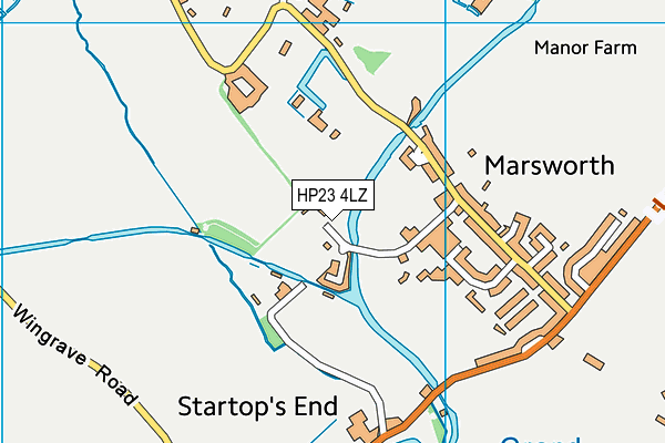 HP23 4LZ map - OS VectorMap District (Ordnance Survey) HP23 4LZ map - OS VectorMap District (Ordnance Survey)