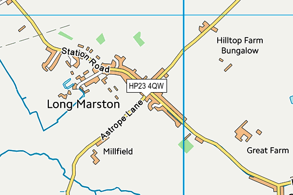 HP23 4QW map - OS VectorMap District (Ordnance Survey)