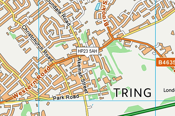 HP23 5AH map - OS VectorMap District (Ordnance Survey)