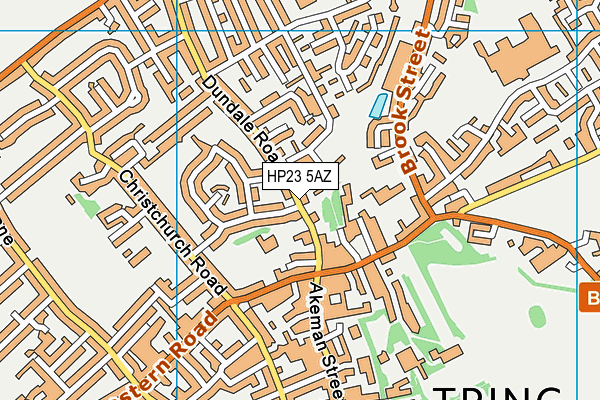 HP23 5AZ map - OS VectorMap District (Ordnance Survey)