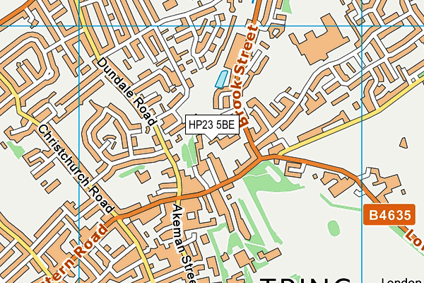 HP23 5BE map - OS VectorMap District (Ordnance Survey) HP23 5BE map - OS VectorMap District (Ordnance Survey)