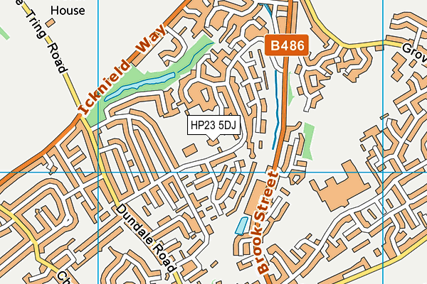 HP23 5DJ map - OS VectorMap District (Ordnance Survey) HP23 5DJ map - OS VectorMap District (Ordnance Survey)