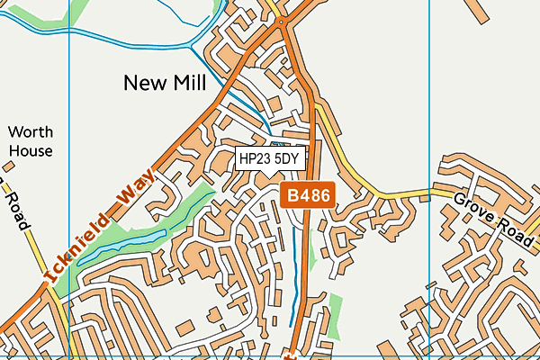 HP23 5DY map - OS VectorMap District (Ordnance Survey) HP23 5DY map - OS VectorMap District (Ordnance Survey)