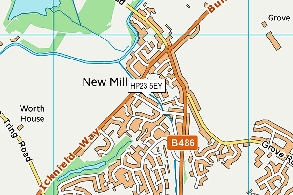 HP23 5EY map - OS VectorMap District (Ordnance Survey) HP23 5EY map - OS VectorMap District (Ordnance Survey)