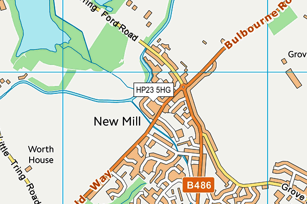 HP23 5HG map - OS VectorMap District (Ordnance Survey)