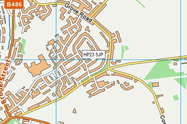 HP23 5JP map - OS VectorMap District (Ordnance Survey)