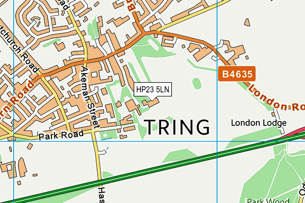 HP23 5LN map - OS VectorMap District (Ordnance Survey) HP23 5LN map - OS VectorMap District (Ordnance Survey)