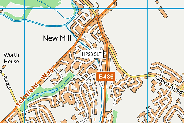 HP23 5LT map - OS VectorMap District (Ordnance Survey) HP23 5LT map - OS VectorMap District (Ordnance Survey)