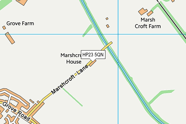 HP23 5QN map - OS VectorMap District (Ordnance Survey) HP23 5QN map - OS VectorMap District (Ordnance Survey)