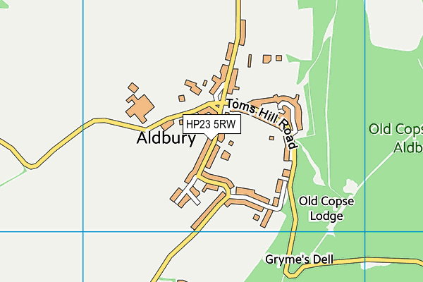 HP23 5RW map - OS VectorMap District (Ordnance Survey) HP23 5RW map - OS VectorMap District (Ordnance Survey)