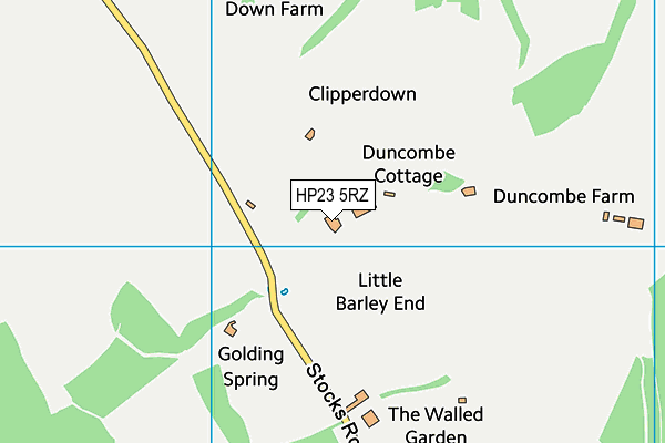 HP23 5RZ map - OS VectorMap District (Ordnance Survey) HP23 5RZ map - OS VectorMap District (Ordnance Survey)