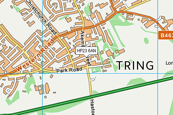 HP23 6AN map - OS VectorMap District (Ordnance Survey)
