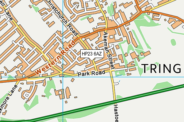 HP23 6AZ map - OS VectorMap District (Ordnance Survey)