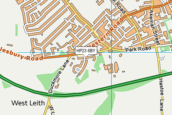 HP23 6BY map - OS VectorMap District (Ordnance Survey)