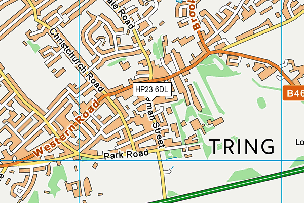 HP23 6DL map - OS VectorMap District (Ordnance Survey)