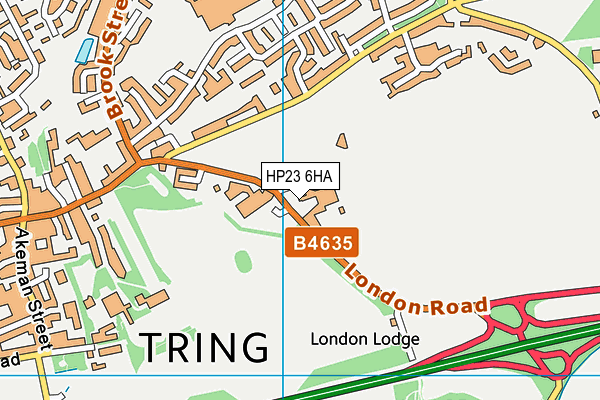HP23 6HA map - OS VectorMap District (Ordnance Survey)