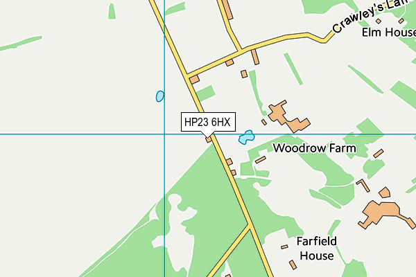 HP23 6HX map - OS VectorMap District (Ordnance Survey) HP23 6HX map - OS VectorMap District (Ordnance Survey)
