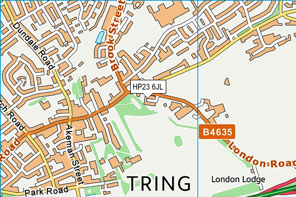 HP23 6JL map - OS VectorMap District (Ordnance Survey)