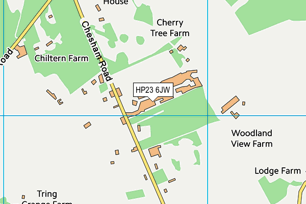 HP23 6JW map - OS VectorMap District (Ordnance Survey) HP23 6JW map - OS VectorMap District (Ordnance Survey)