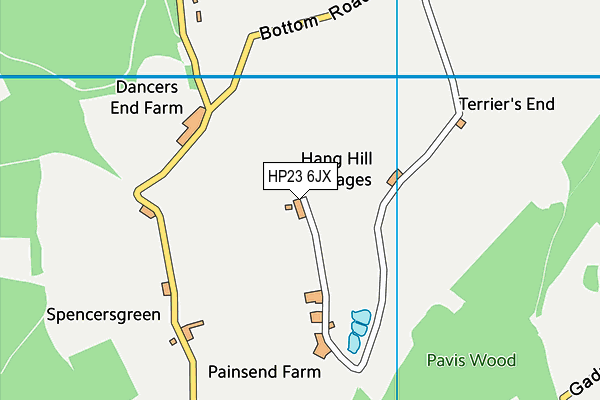 HP23 6JX map - OS VectorMap District (Ordnance Survey) HP23 6JX map - OS VectorMap District (Ordnance Survey)