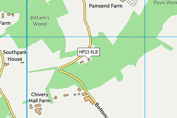 HP23 6LB map - OS VectorMap District (Ordnance Survey) HP23 6LB map - OS VectorMap District (Ordnance Survey)