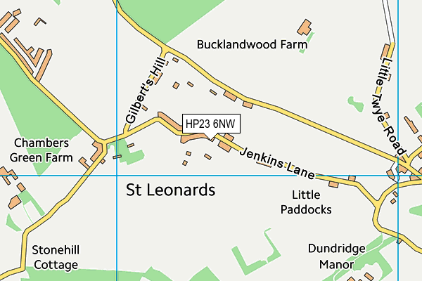 HP23 6NW map - OS VectorMap District (Ordnance Survey) HP23 6NW map - OS VectorMap District (Ordnance Survey)